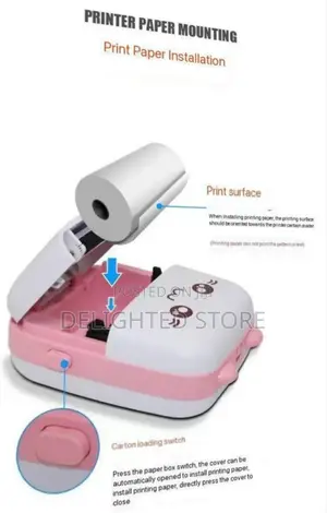 Rechargeable Mini Printer With Full Accessories
