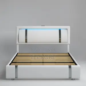 Upholstered Leather Bed Frame