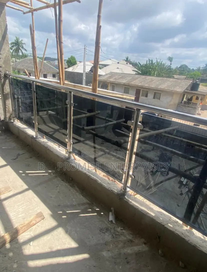 Balcony Stainless Rail Glass