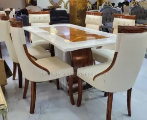 Set of Dining Set With 6 Chairs