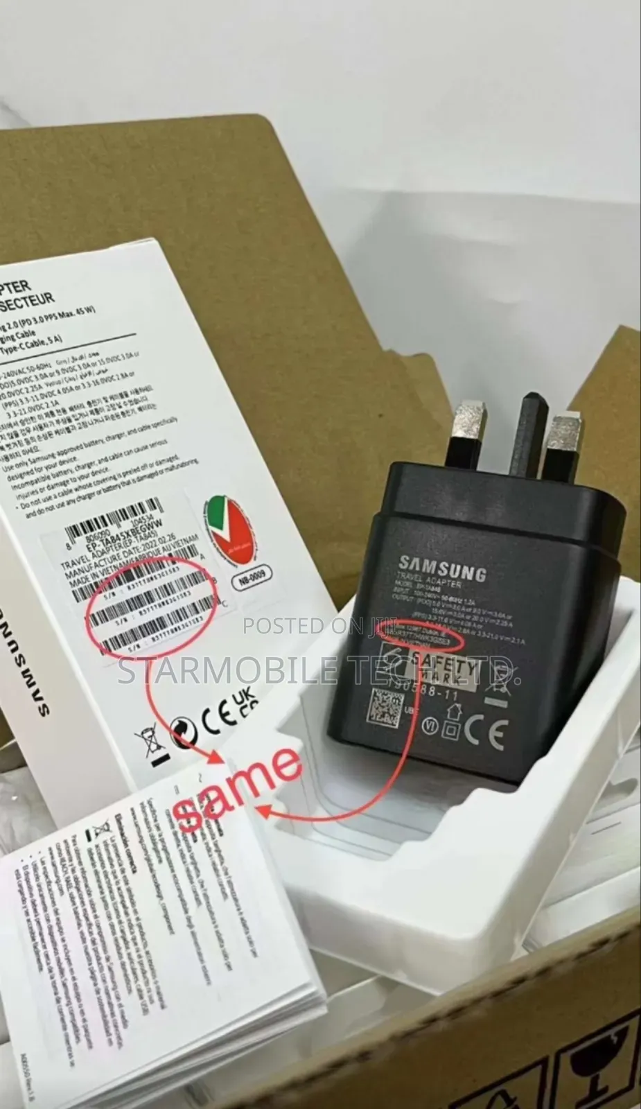 Samsung Original 45W Usb- C Pd Adapter