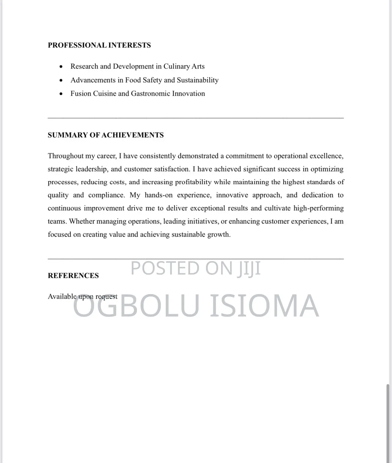 Professional Chef in Cuisine and Pastry