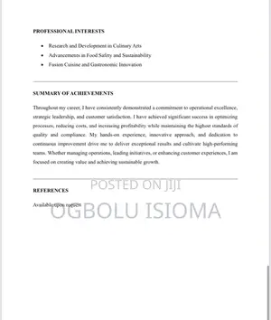 Professional Chef in Cuisine and Pastry