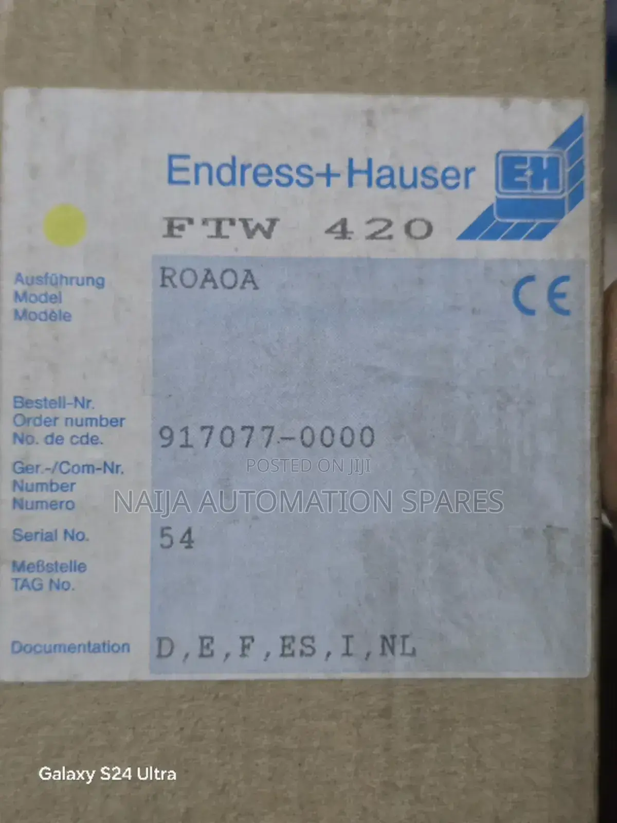 FTW 420 NIVOTESTER | Endress | Transmitter Level Limit