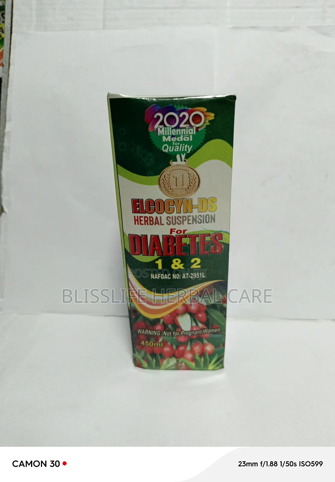 Elcocyn d'S Sugar Normalizing Herbal. Solution