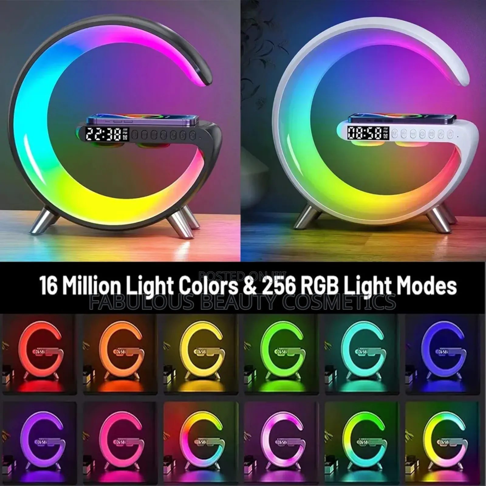 Wireless Charging Atmosphere Lamp Bluetooth Speaker.
