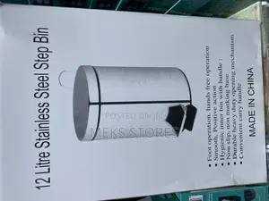 12 Liter Stainless Steel Step Bin