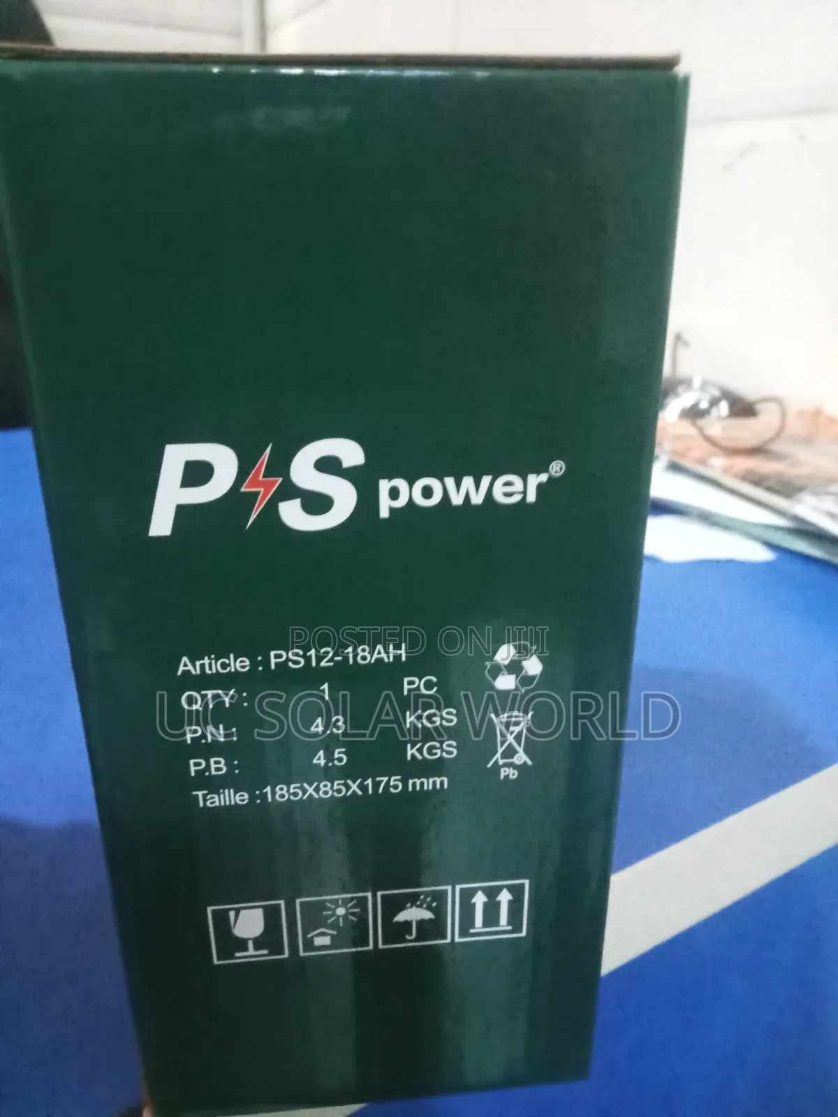 Ps Power 18ah 12v Gel Battery
