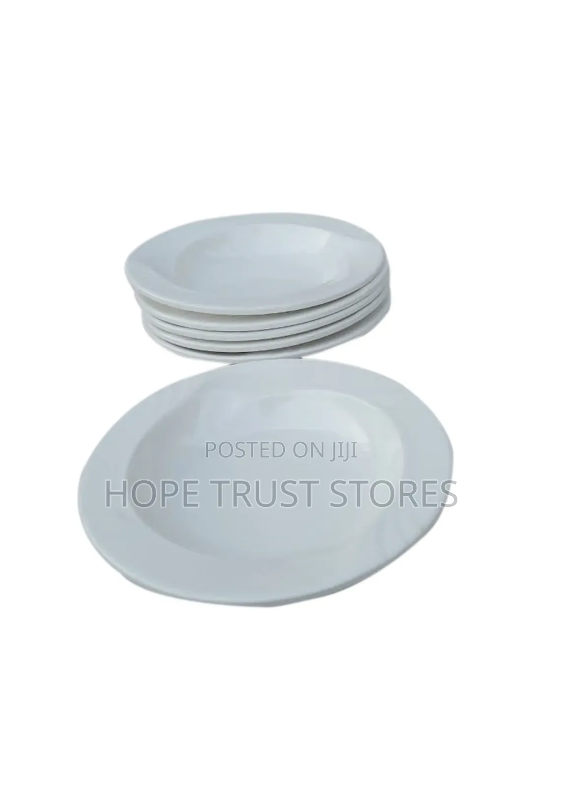 6pcs of Melamine White Deep Plate