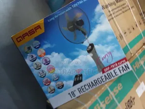 Photo - New in QASA 18in Rechargeable Standing Fan