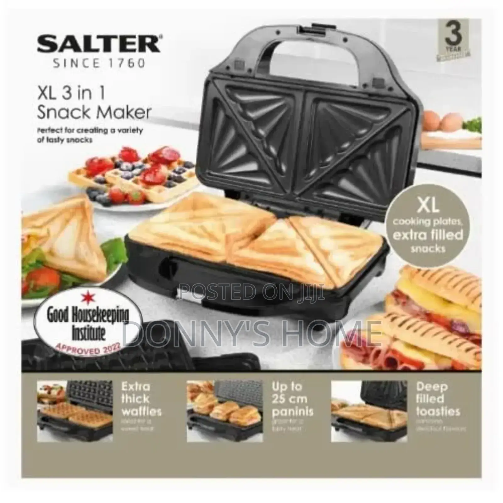 Salter XL 3-in-1 Snack Maker
