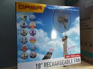 QASA 18" Rechargeable Standing Fan