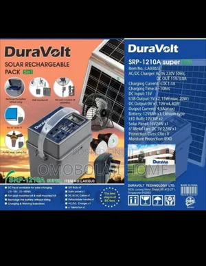 Photo - Duravolt Rechargeable Solar Generator Pack