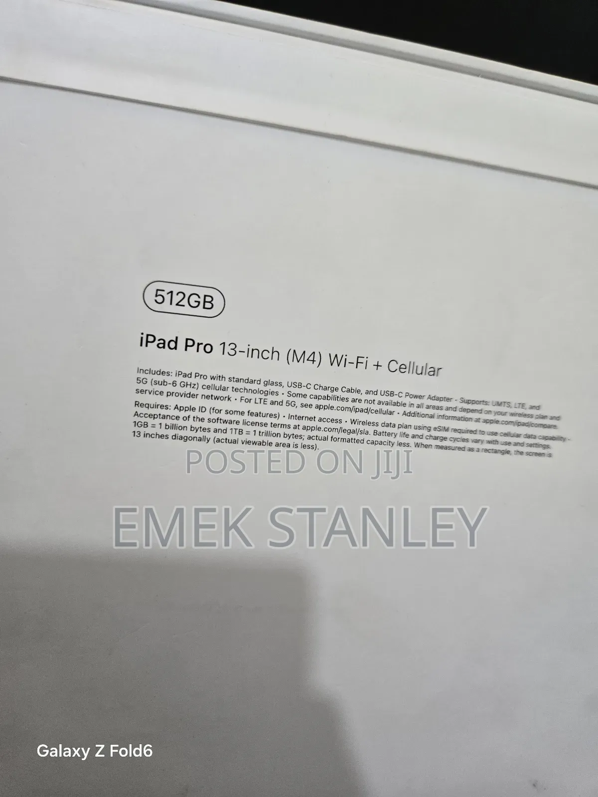 New Apple iPad Pro 13 (2024) 512 GB Blue