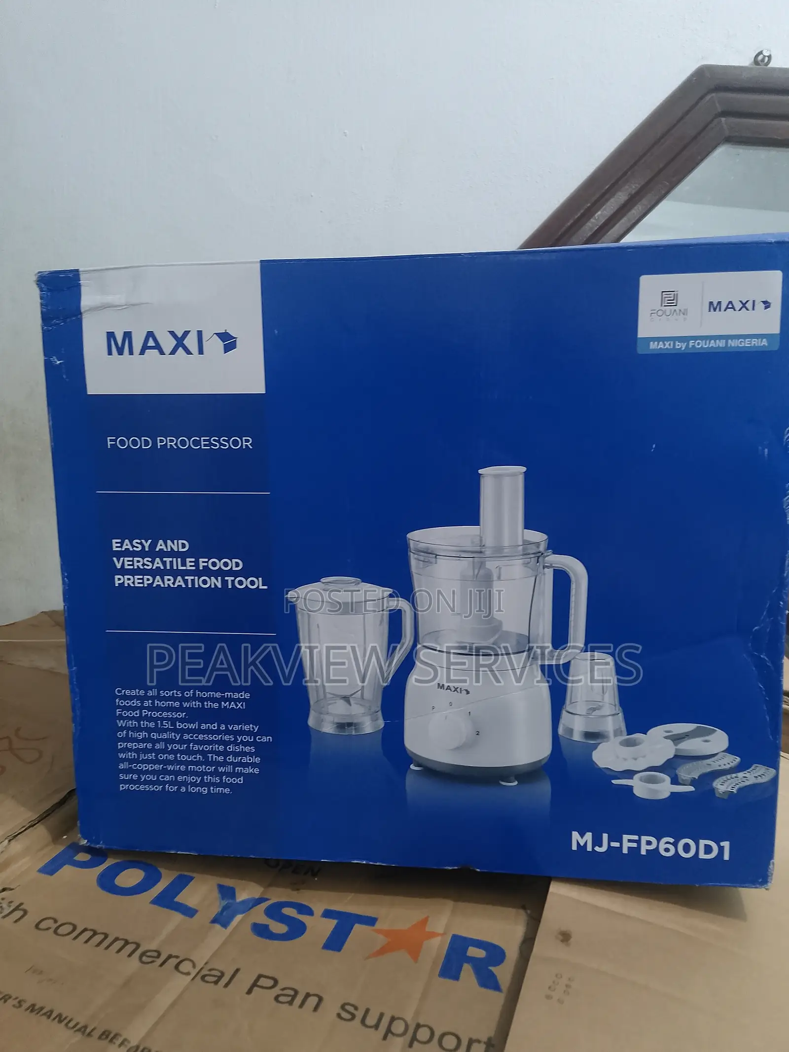 Compact Design Mj-P60d1 Maxi Food Processors