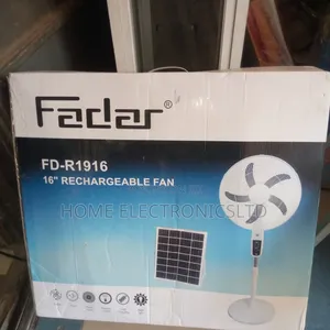 FADAR Rechargeable Fan 16 Inches With Sola Panel