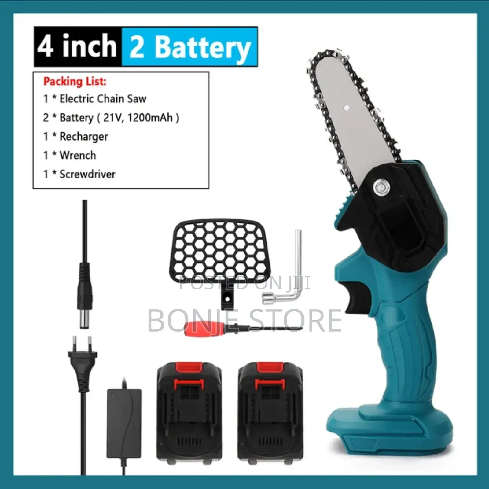 Rechargeable Chain Saw Cutting Machine - 2 Battery
