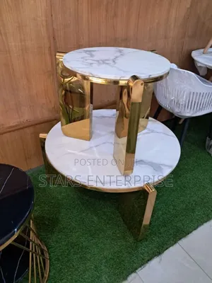 Center Table With One Side Stool