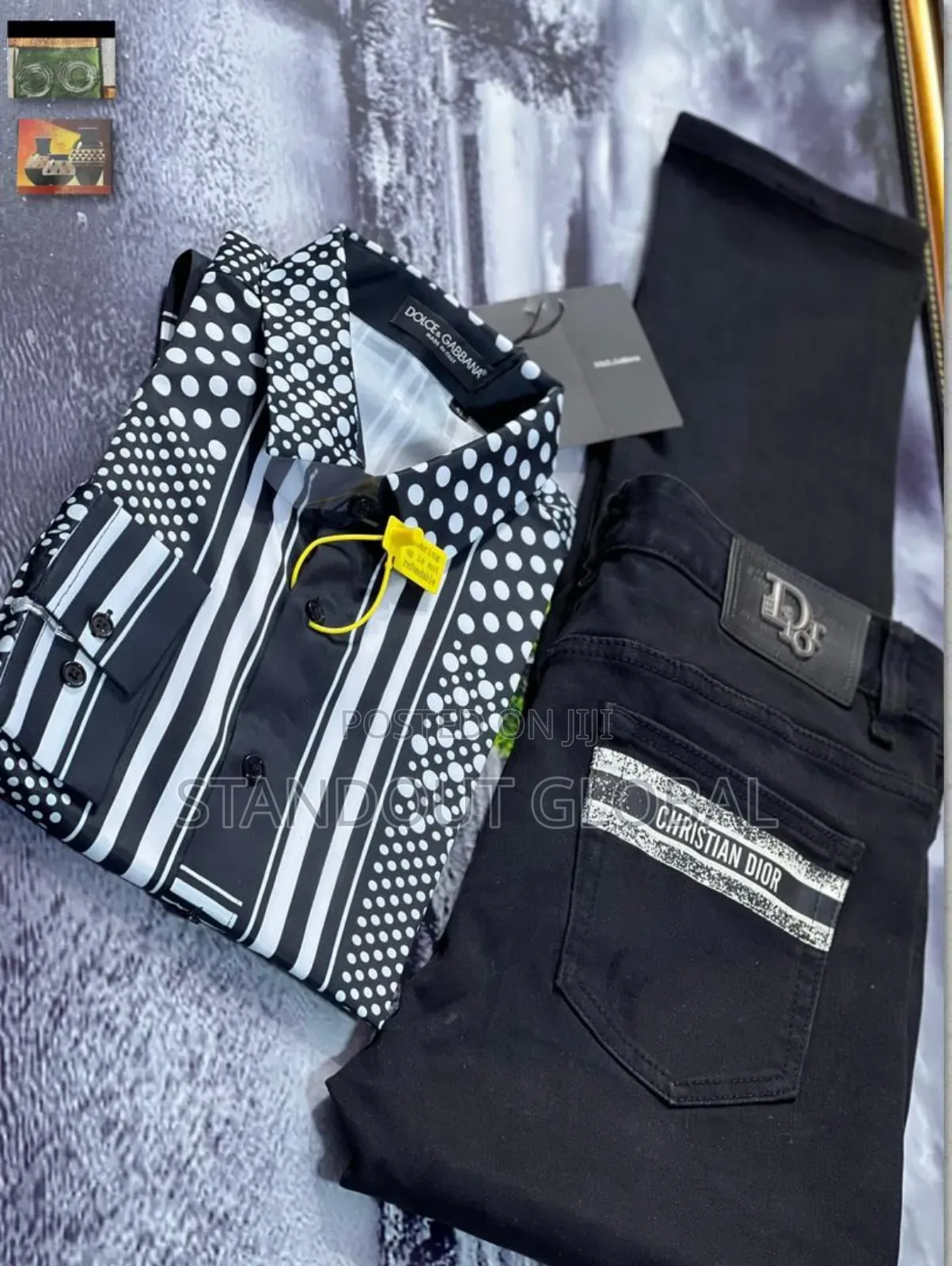 Luxury Dior Shirt and Jeans