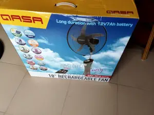 Ac/Dc Power Option QASA 18inch Rechargeable Fan