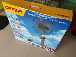 Ac/Dc Power Option QASA 18inch Rechargeable Fan