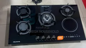Polystar Gass Cooker 4 Burner 1 Hot Plat