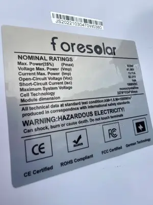500watts Foresolar Panels Is Very Much Available