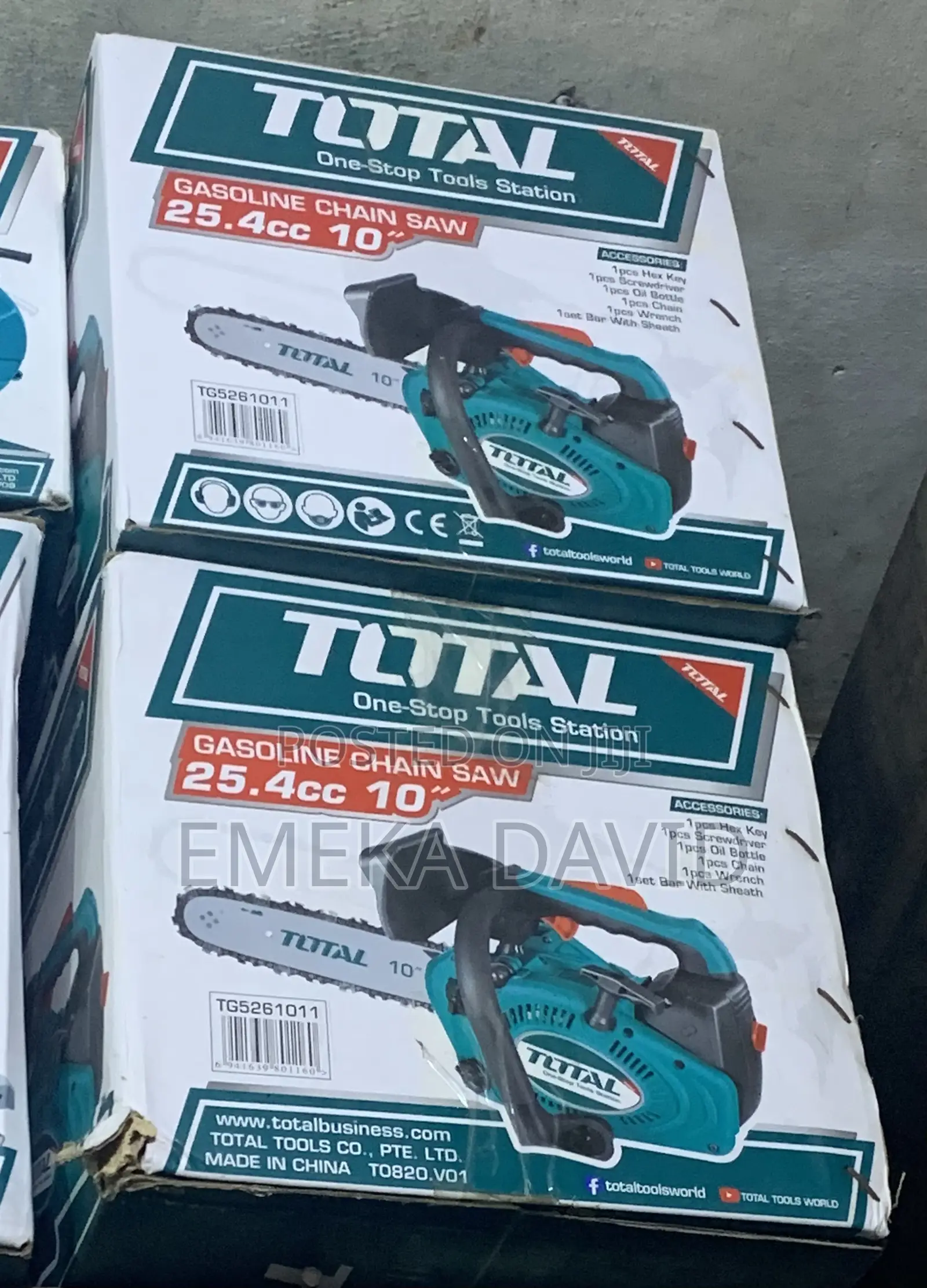 Total Gasoline Chain Saw 25.4cc 10"