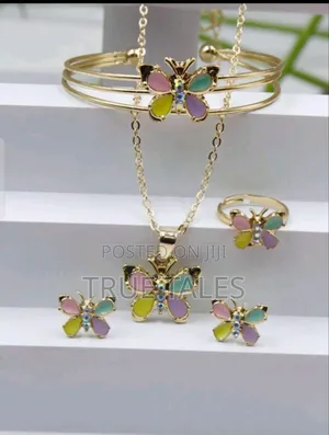 Photo - Butterfly Multicoloured Set- Necklace,Bangle,Earrings Ring