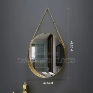 32cm Golden Frame Wall Mirror