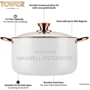 Tower Linear Induction Casserole Dish With Lid