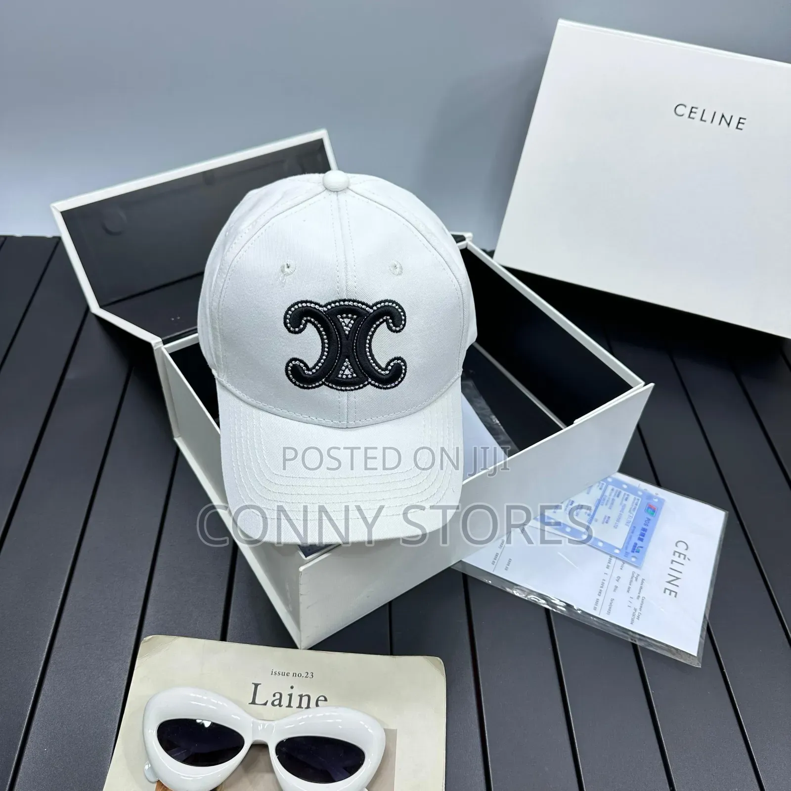 High Quality Luxury White Celine Cap