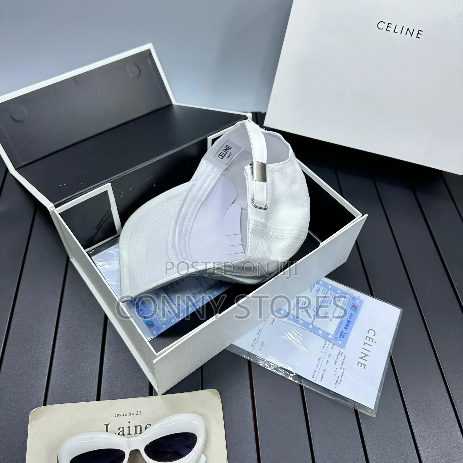 High Quality Luxury White Celine Cap