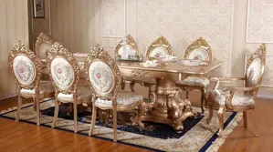 New Modern Luxury Royal Adjustable Dinning Set Set
