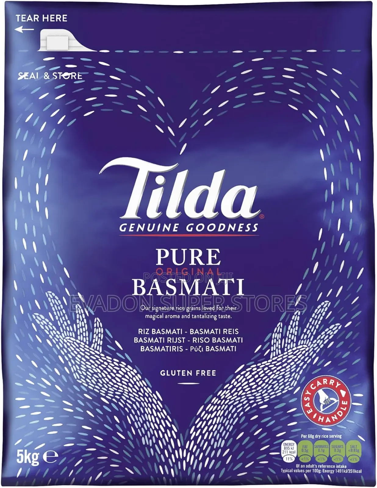 Tilda Pure Original Basmati Rice 5kg
