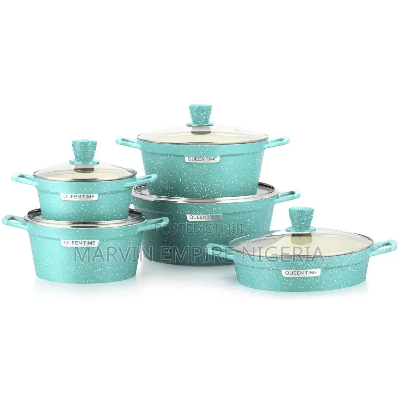Queen Time Non-Stick Cooker Ceramic Pot -5sets