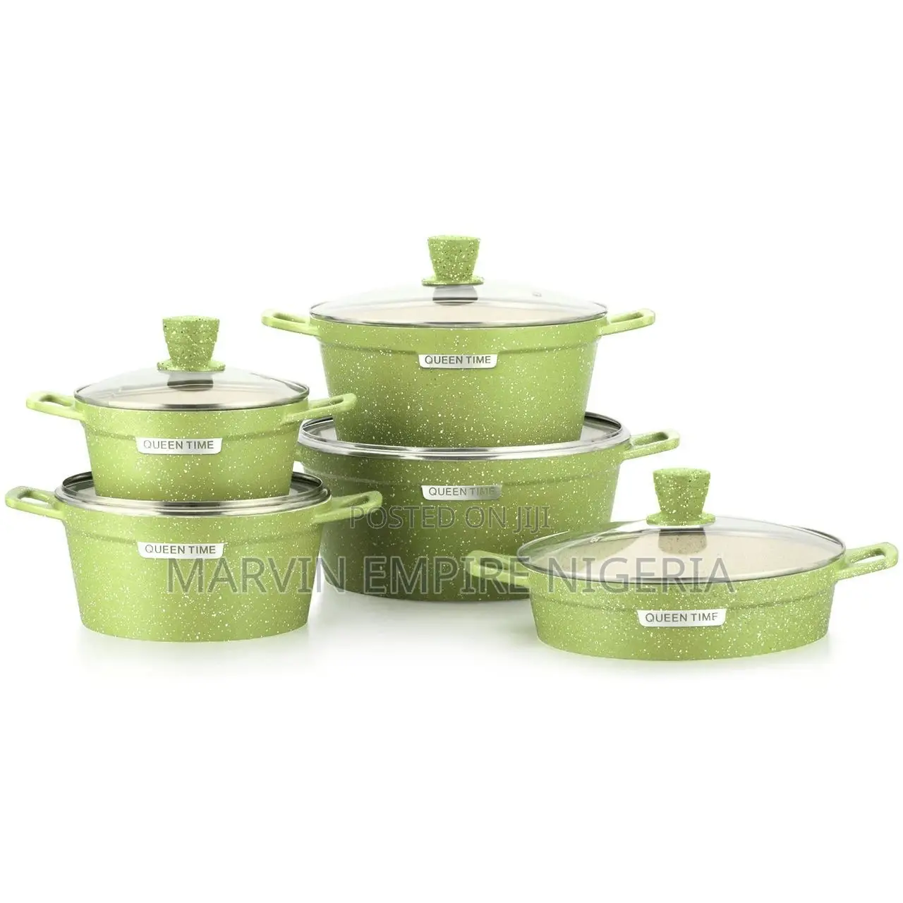 Queen Time Non-Stick Cooker Ceramic Pot -5sets