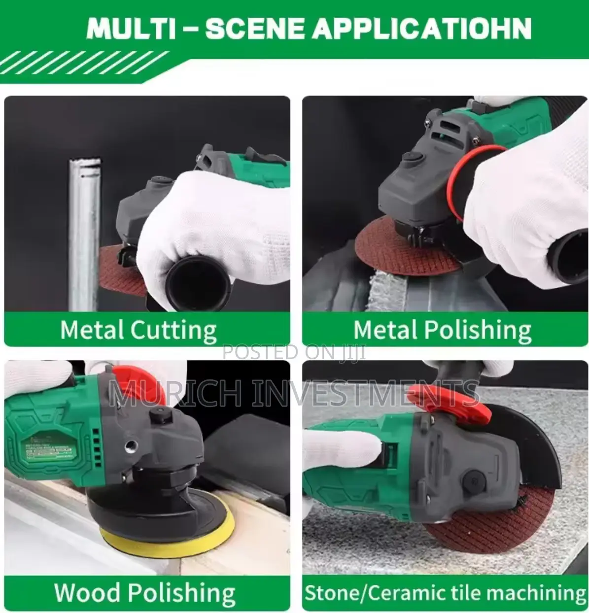 Rechargeable Cordless Battery Angle Grinder 115mm