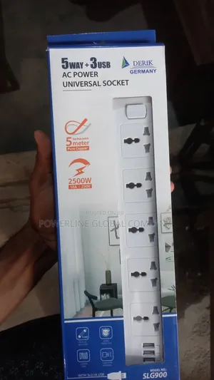 Extension Socket 5 Way With Usb Port for Homes/Hotels/Office