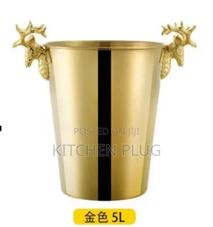 5L Stainless Wine Bucket Gold