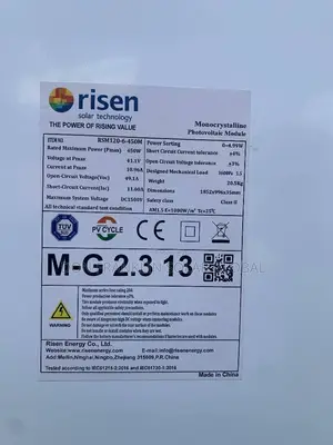450watts Risen Monocrystalline Solar Panel Brand New