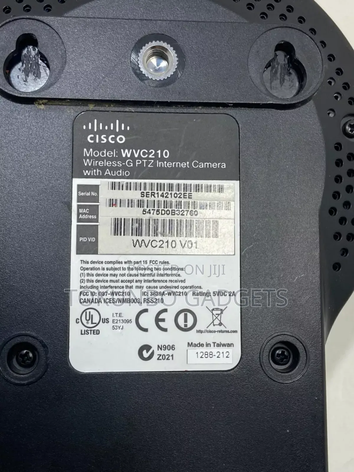 Linksys Cisco Wireless-g PTZ WVC210 Internet IP Camera