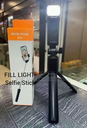 Bluetooth Selfie Stick Tripod + Fill Light +Shutter Remote