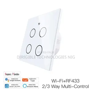 Photo - Moes Wifi RF433 Smart 4 Gang Light Touch Switch 2 Way Multi-