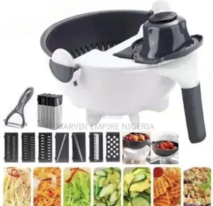 7 in 1 Vegetable Cutter With Drain Basket Mandoline Slicer