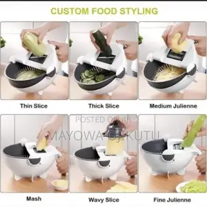 7 in 1 Vegetable Cutter With Drain Basket Mandoline Slicer