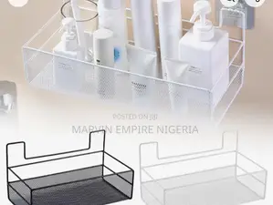 Mesh Bathroom Shelf With Adhesive
