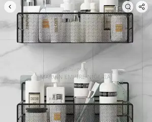 Mesh Bathroom Shelf With Adhesive