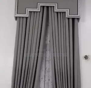 Gray Color Curtain and Board