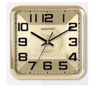 30cm Square Shape Ivory Dialed Luxury Wall Clock